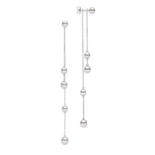 Convertible Akoya Cultured Pearl Drop Earrings - 1